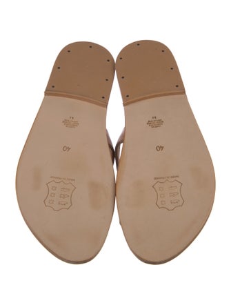 K.Jacques Leather Slides