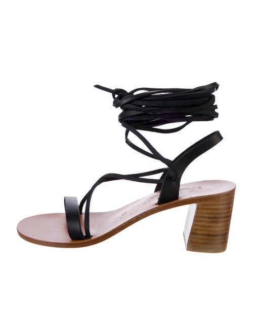 K.Jacques Leather Gladiator Sandals