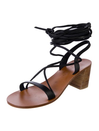 K.Jacques Leather Gladiator Sandals