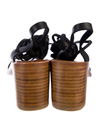 K.Jacques Leather Gladiator Sandals