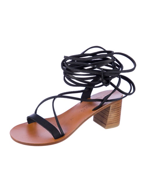 K.Jacques Leather Gladiator Sandals