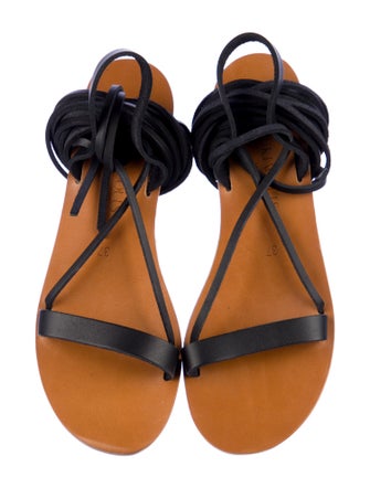 K.Jacques Leather Gladiator Sandals