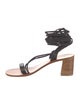 K.Jacques Leather Gladiator Sandals