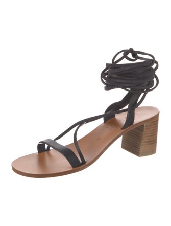 K.Jacques Leather Gladiator Sandals
