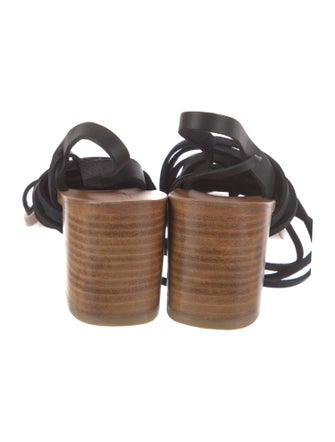 K.Jacques Leather Gladiator Sandals