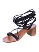 K.Jacques Leather Gladiator Sandals