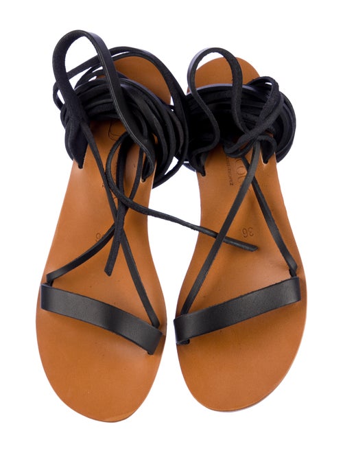 K.Jacques Leather Gladiator Sandals