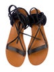 K.Jacques Leather Gladiator Sandals