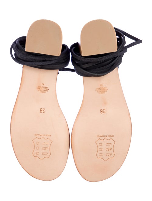 K.Jacques Leather Gladiator Sandals