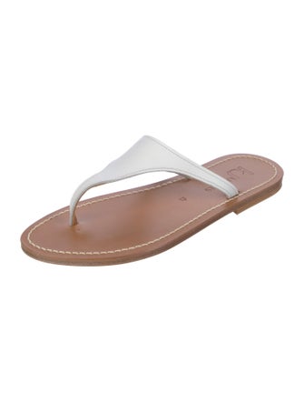 K.Jacques Leather Flip Flops