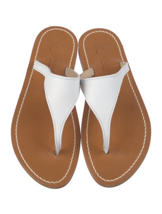 K.Jacques Leather Flip Flops