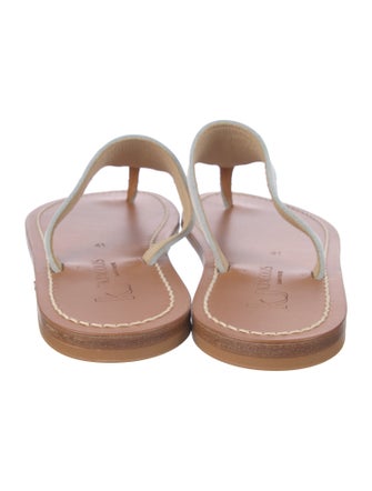 K.Jacques Leather Flip Flops
