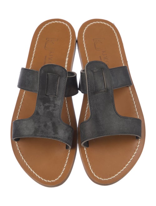 K.Jacques Leather Slides