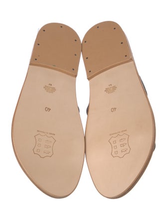 K.Jacques Leather Slides