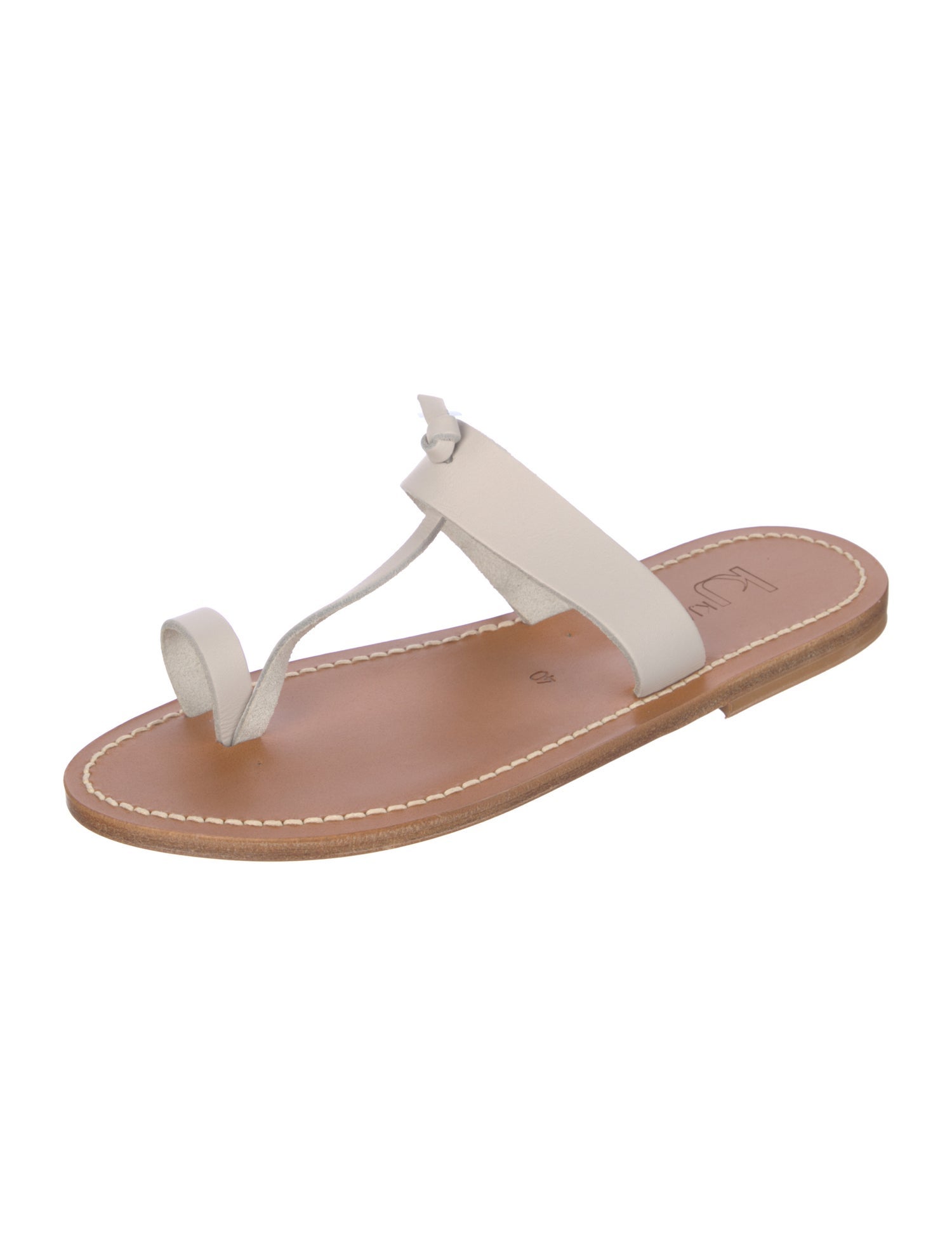 K.Jacques Leather Flip Flops