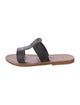 K.Jacques Leather Colorblock Pattern Slides