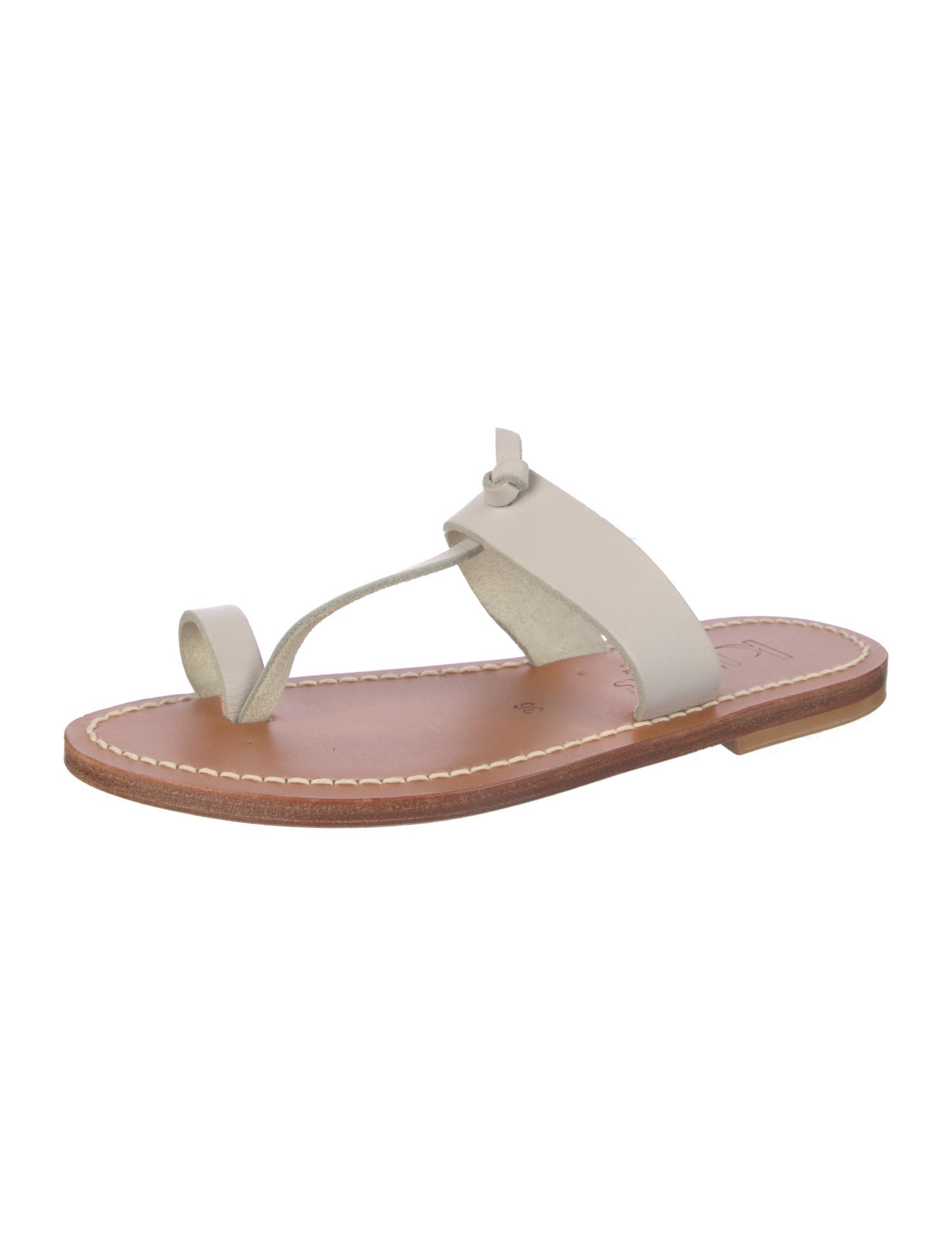 K.Jacques Leather Flip Flops