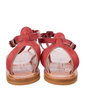 K.Jacques Leather T-Strap Sandals
