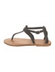 K.Jacques Leather T-Strap Sandals
