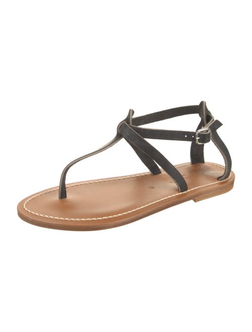 K.Jacques Leather T-Strap Sandals