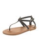 K.Jacques Leather T-Strap Sandals