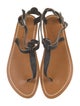 K.Jacques Leather T-Strap Sandals