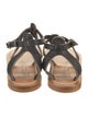 K.Jacques Leather T-Strap Sandals