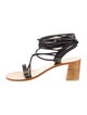 K.Jacques Leather Gladiator Sandals