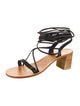 K.Jacques Leather Gladiator Sandals