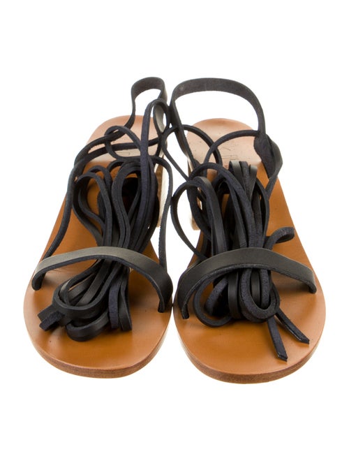 K.Jacques Leather Gladiator Sandals