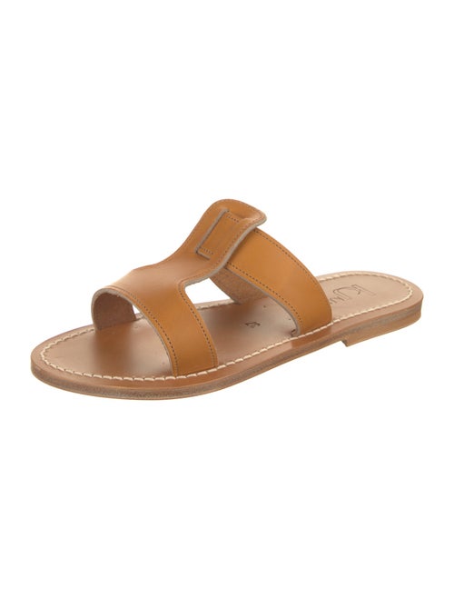 K.Jacques Leather Slides