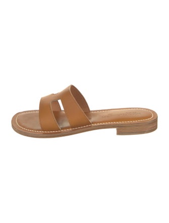 K.Jacques Leather Slides