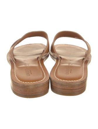 K.Jacques Leather Slides