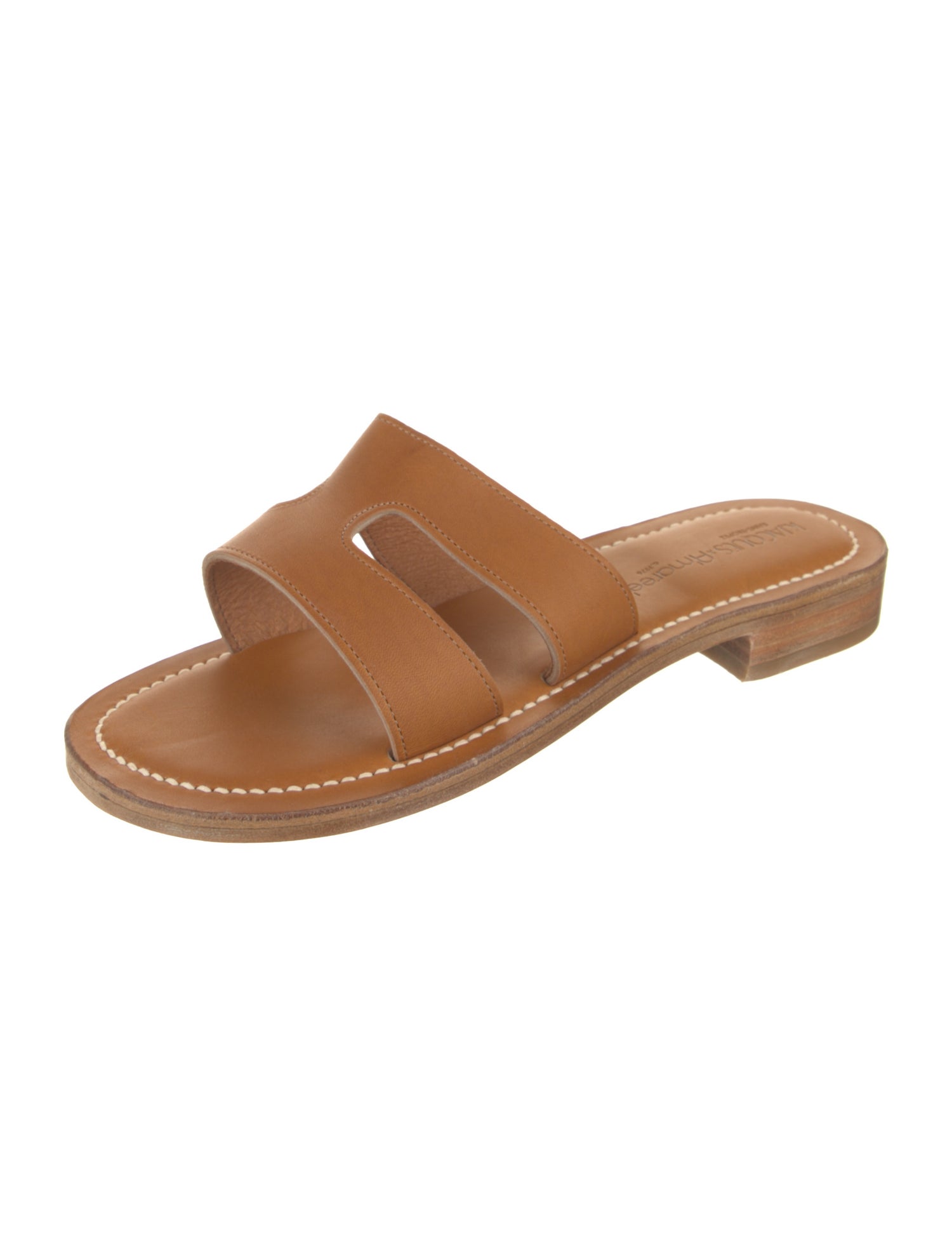 K.Jacques Leather Slides