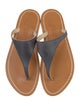 K.Jacques Leather T-Strap Sandals