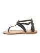 K.Jacques Leather T-Strap Sandals