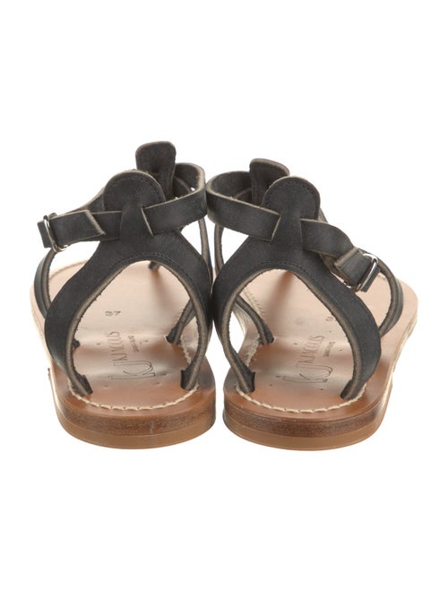 K.Jacques Leather T-Strap Sandals