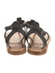 K.Jacques Leather T-Strap Sandals