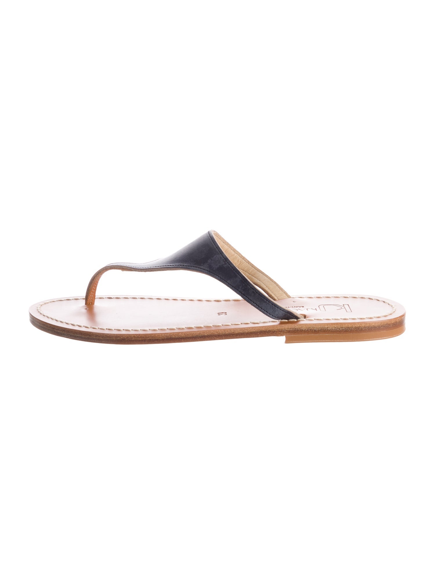 K.Jacques Leather Flip Flops