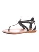 K.Jacques Leather T-Strap Sandals