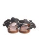 K.Jacques Leather T-Strap Sandals
