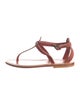 K.Jacques Leather T-Strap Sandals