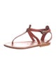 K.Jacques Leather T-Strap Sandals