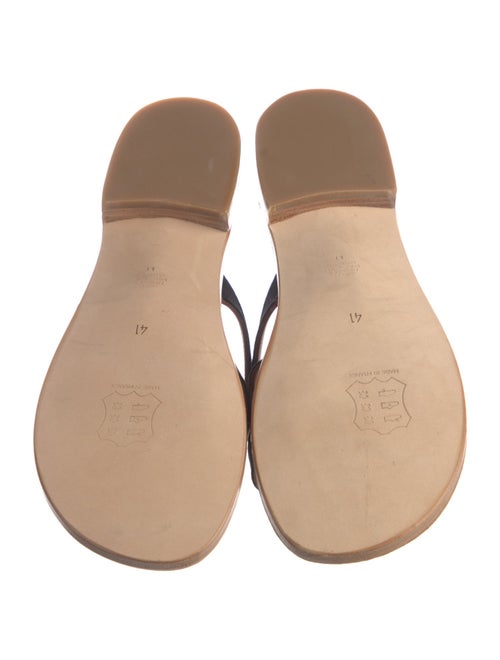 K.Jacques Leather Slides