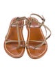 K.Jacques Leather T-Strap Sandals
