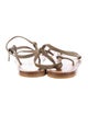 K.Jacques Leather T-Strap Sandals