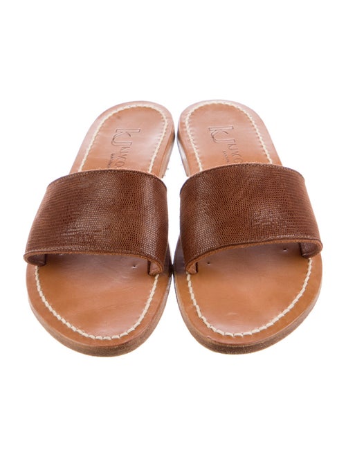 K.Jacques Leather Slides