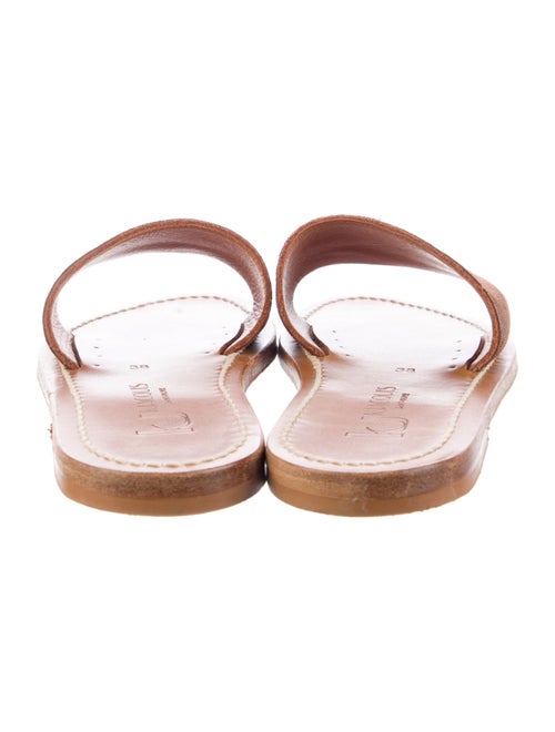 K.Jacques Leather Slides