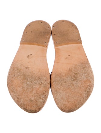 K.Jacques Leather Slides