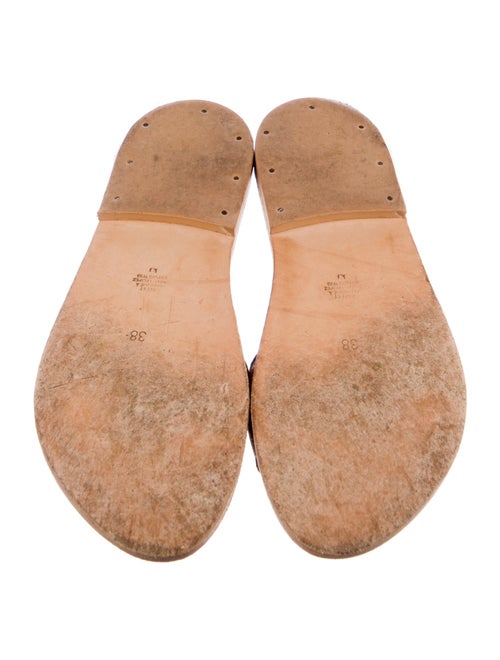 K.Jacques Leather Slides